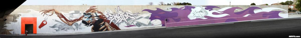 graffiti street art marseille Noyps rocade l2 france